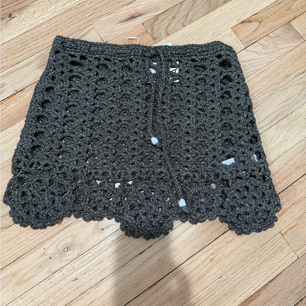 Ganni crochet skirt